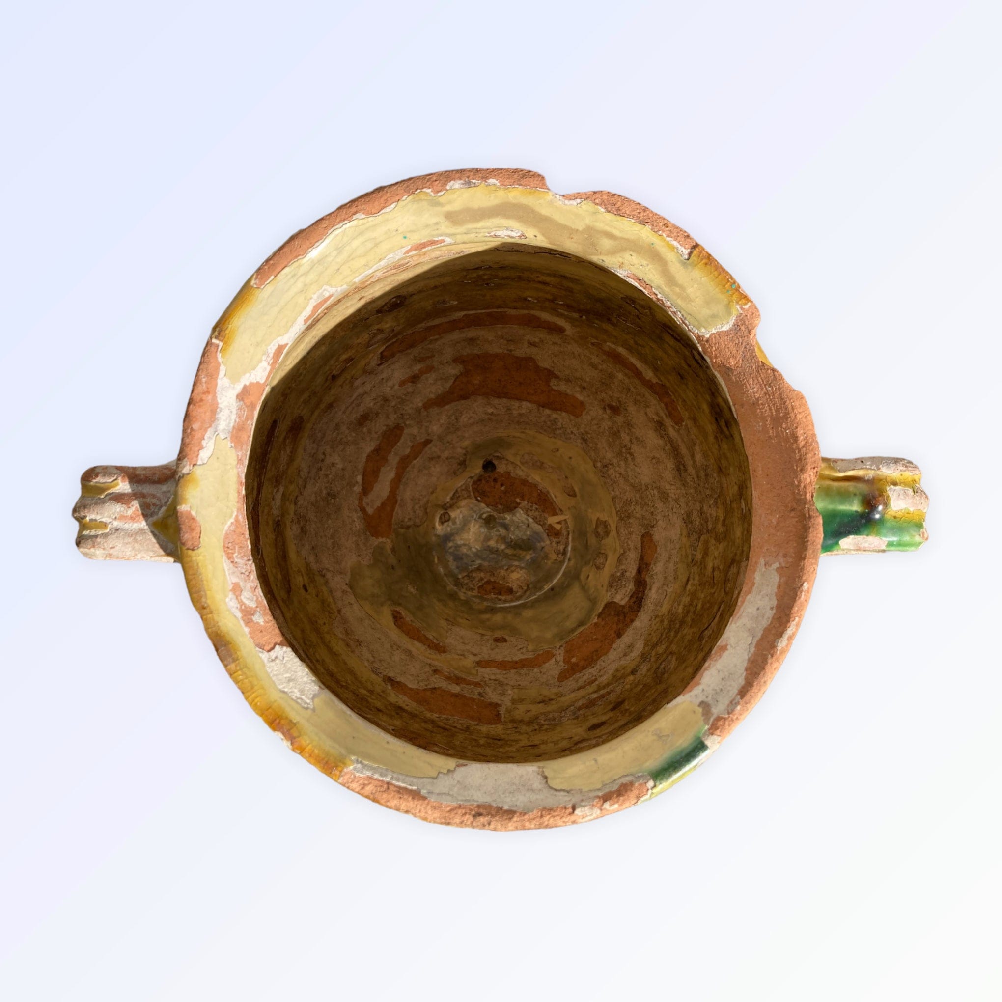 Pot à confit jaune et vert