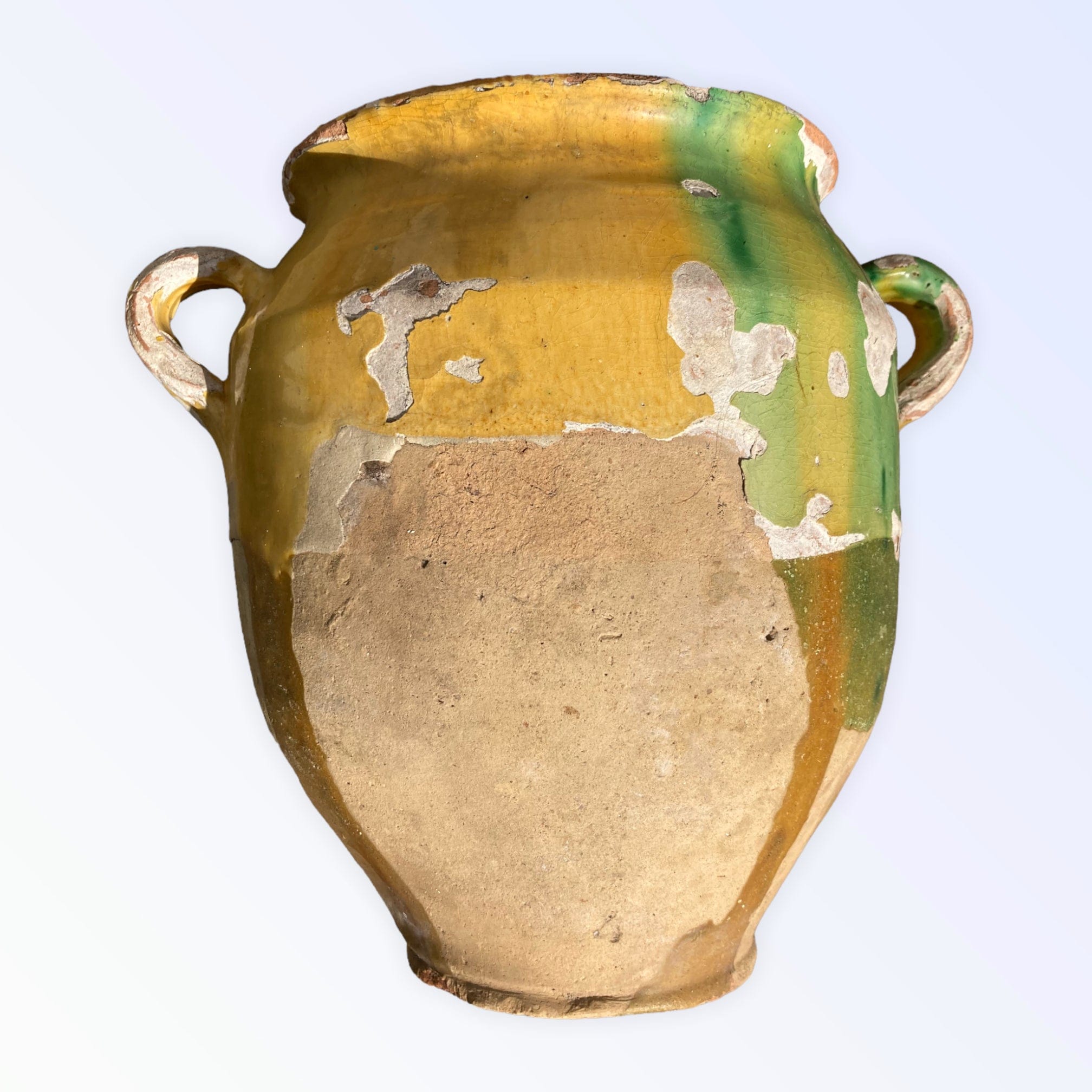 Pot à confit jaune et vert