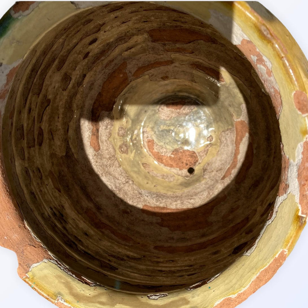 Pot à confit jaune et vert