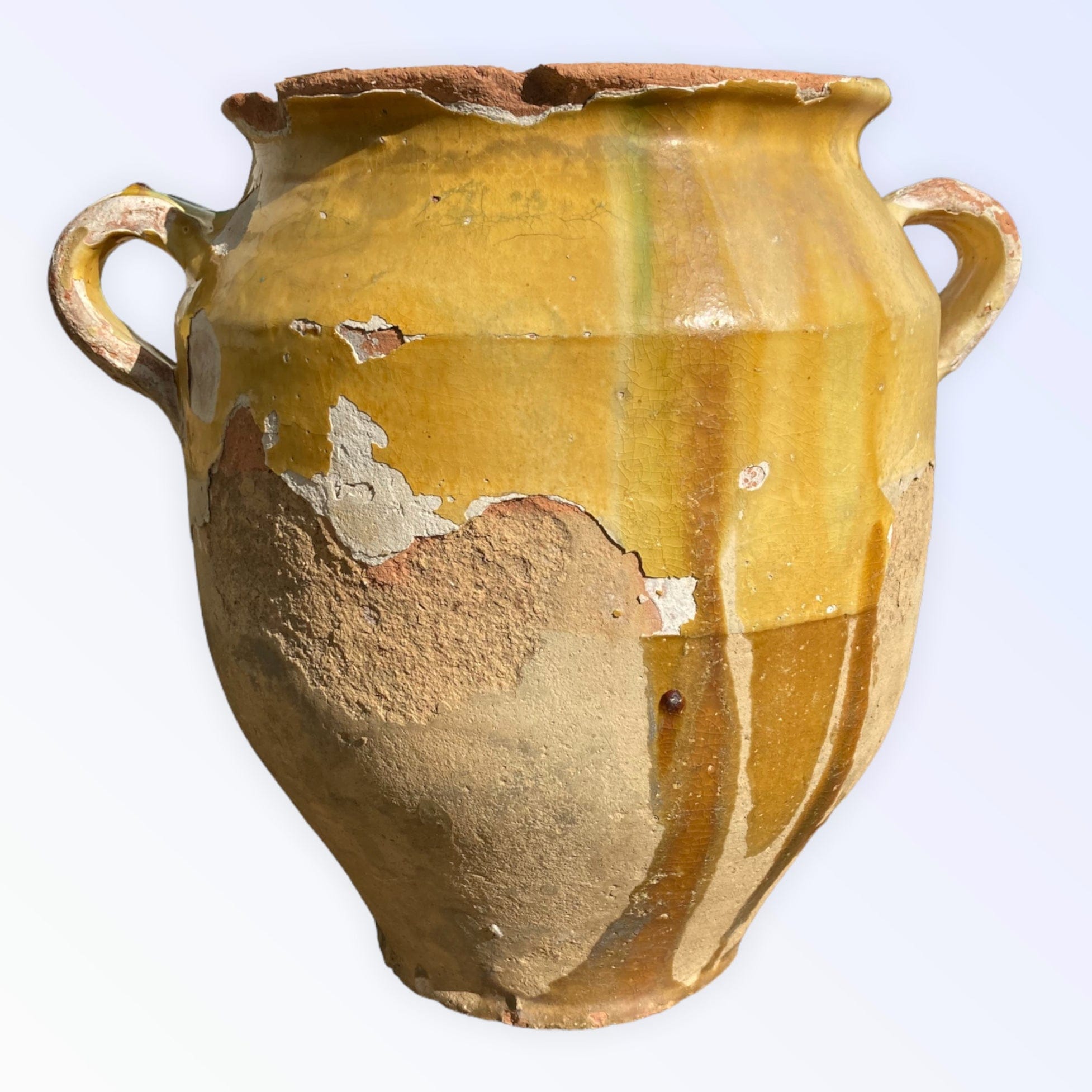 Pot à confit jaune et vert