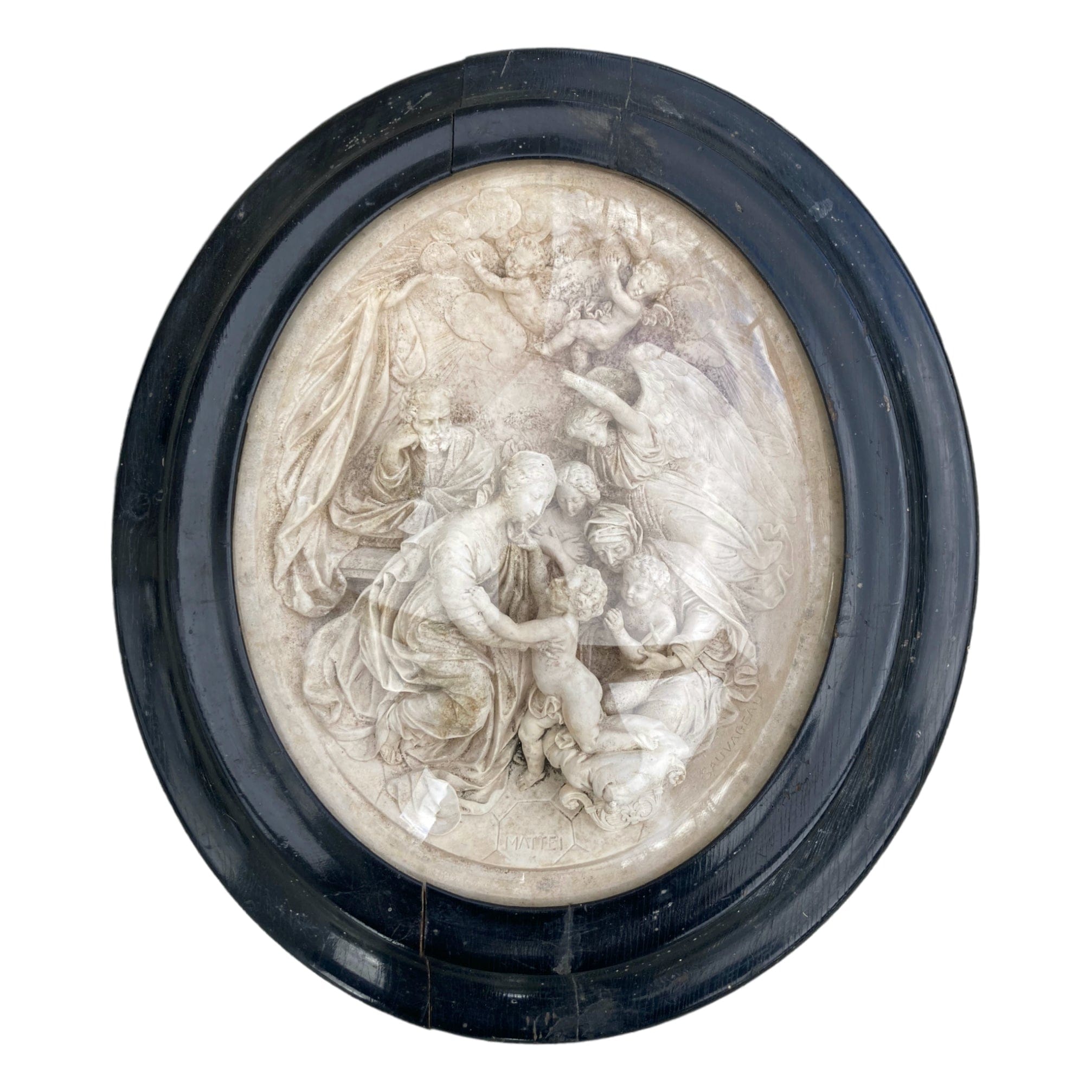 reliquaire L' Adoration Mattei Sauvageau XIXe