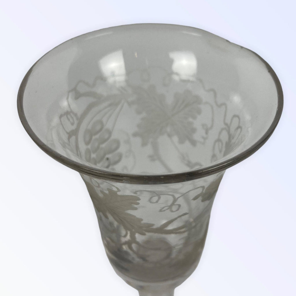 Slingerglas verre gravé début XIX ème