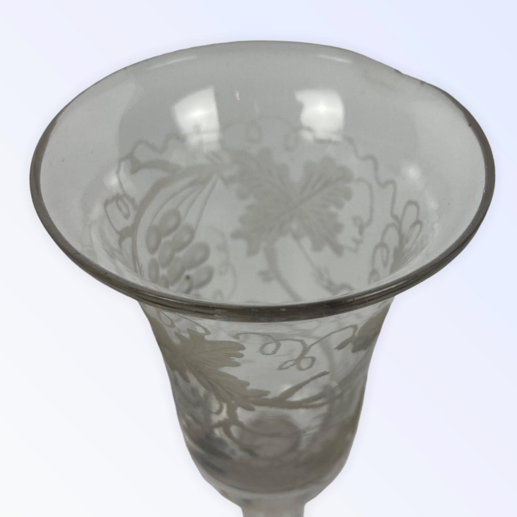 Slingerglas verre gravé début XIX ème