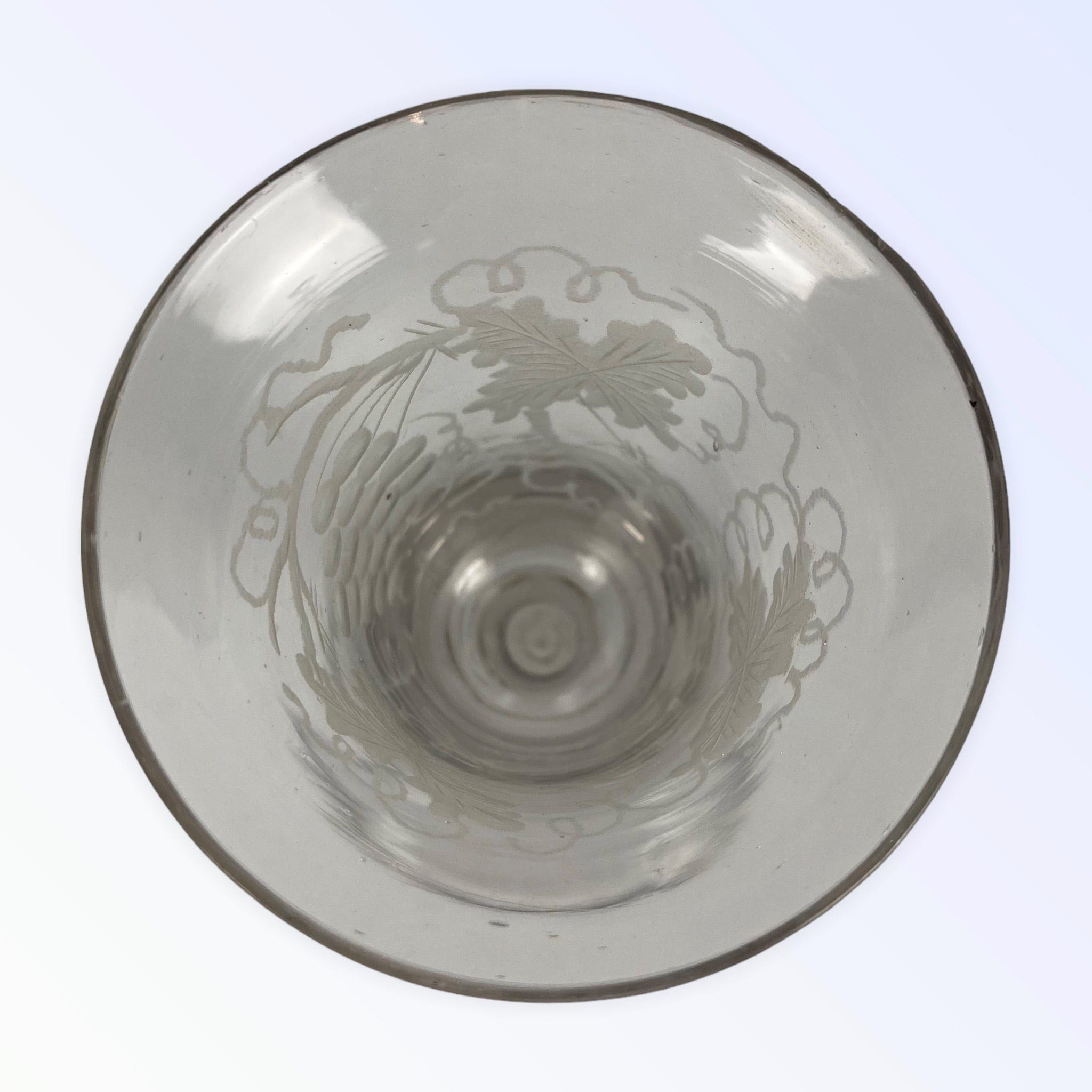 Slingerglas verre gravé début XIX ème