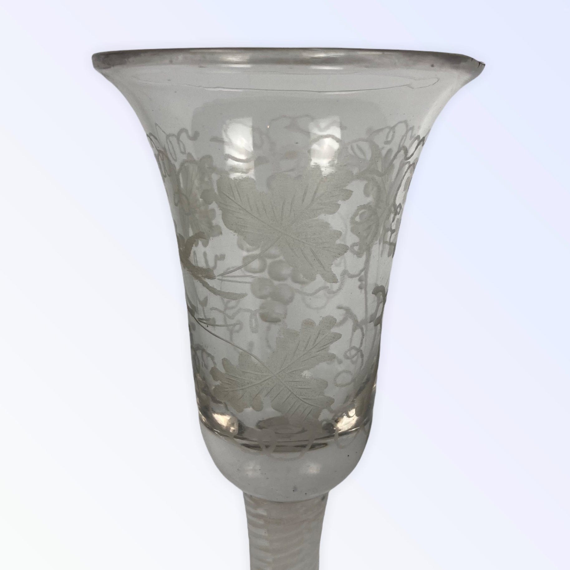 Slingerglas verre gravé début XIX ème