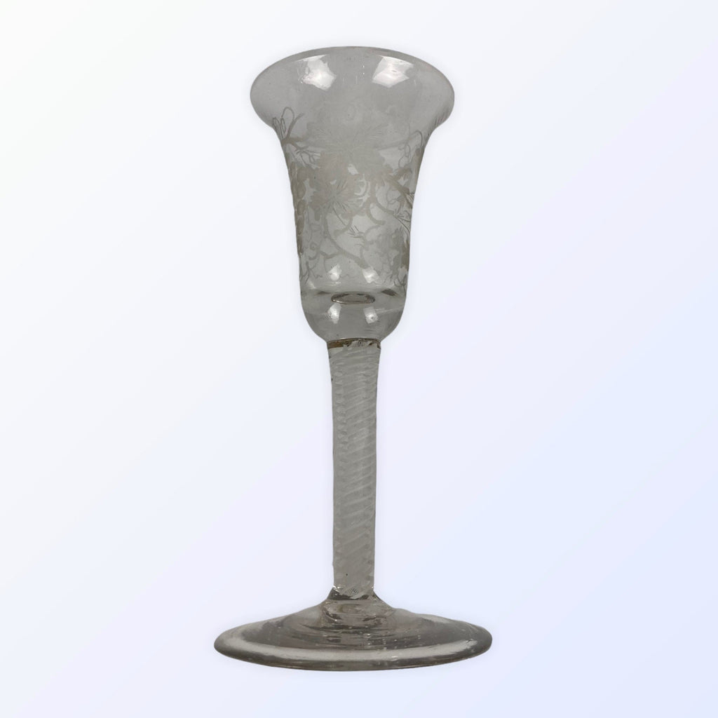 Slingerglas verre gravé début XIX ème