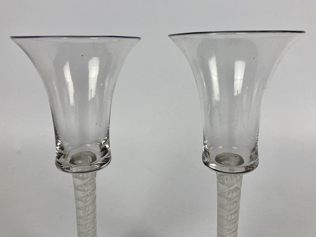 Paire de verres xviii ème slingerglas hollande