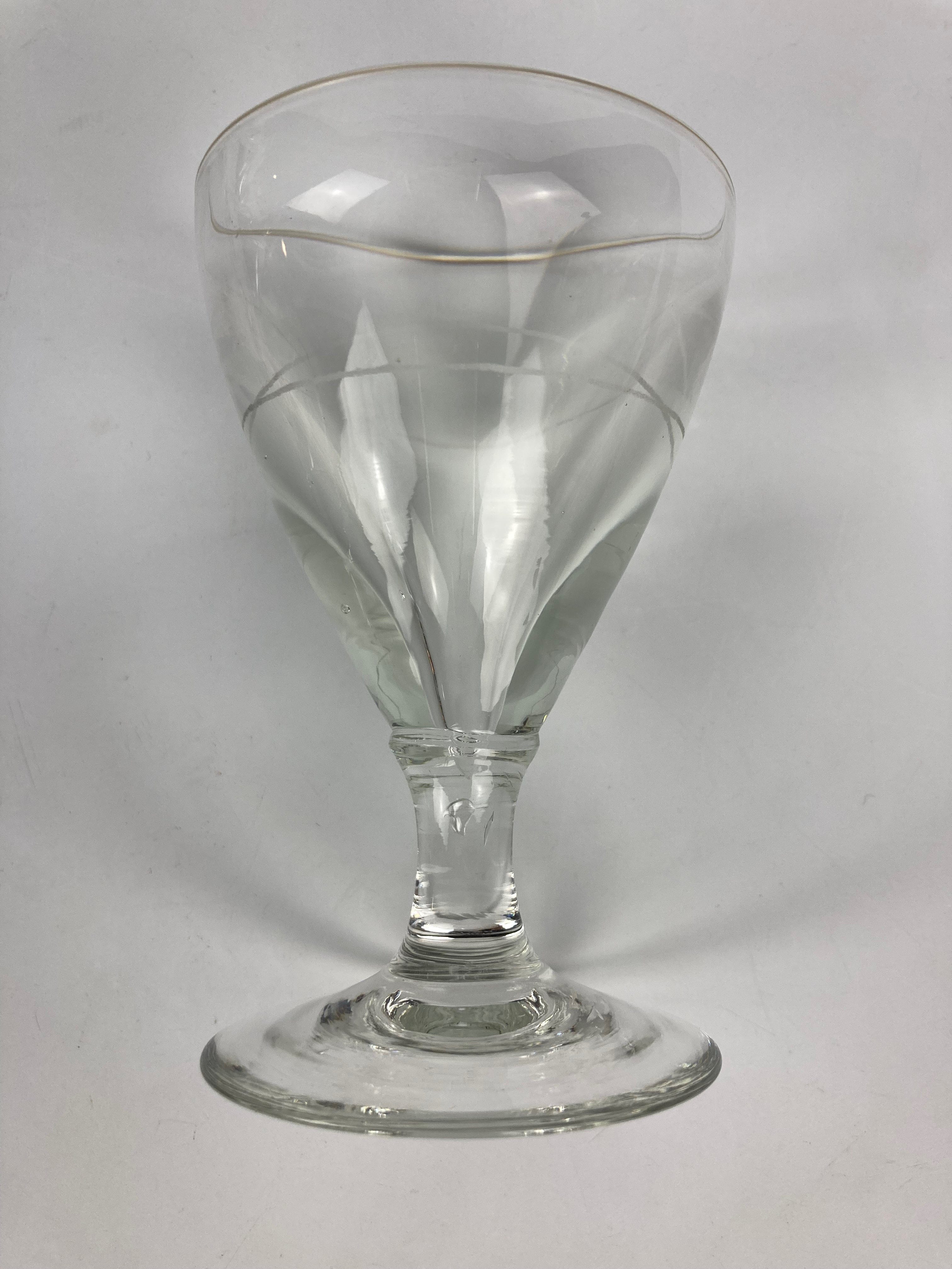 6 Verres bistrot début xxème avec trait de dose