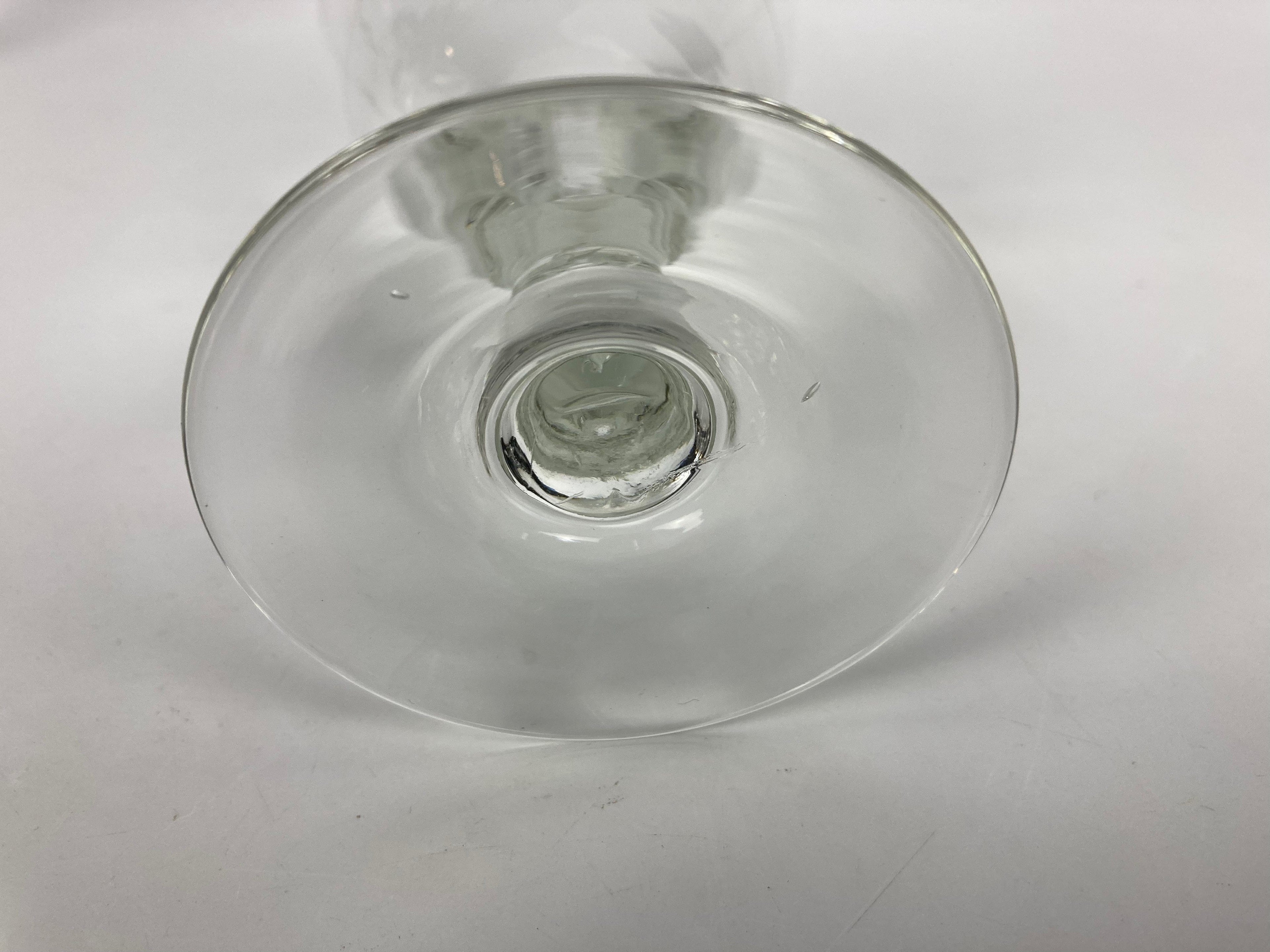 6 Verres bistrot début xxème avec trait de dose