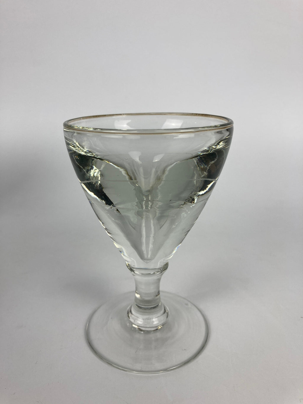 6 Verres bistrot début xxème avec trait de dose